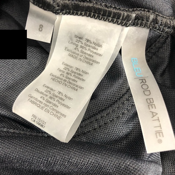 Blue Rod Bettie Off Shoulder Bandeau Black 1183 - Picture 5 of 8